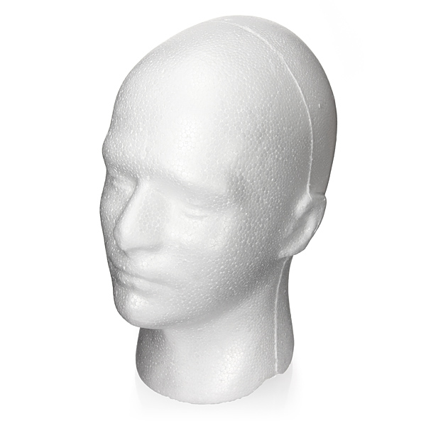 Male Styrofoam Foam Mannequin Stand Model Display Head